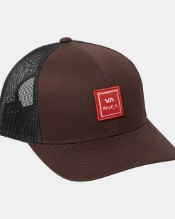 RVCA VA STATION TRUCKER HAT Bombay Brown Best