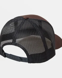 RVCA VA STATION TRUCKER HAT Bombay Brown Best