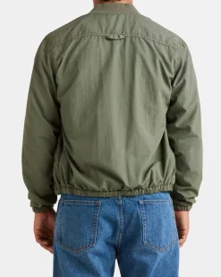 RVCA VACANCY BOMBER JACKET Sage Leaf Discount