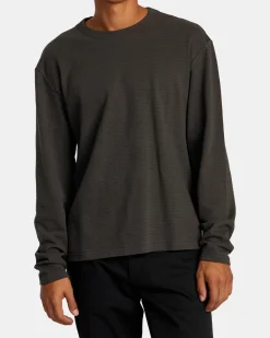 RVCA VACANCY CREW LONG SLEEVE KNIT Pirate Black Online