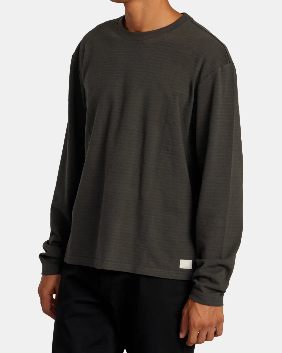 RVCA VACANCY CREW LONG SLEEVE KNIT Pirate Black Online