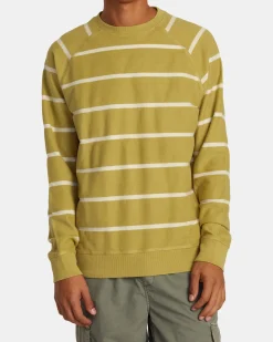 RVCA VACANCY CREW NECK PULLOVER Ochre Best