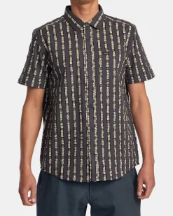 RVCA VACATIONIST SHORT SLEEVE SHIRT Black Outlet