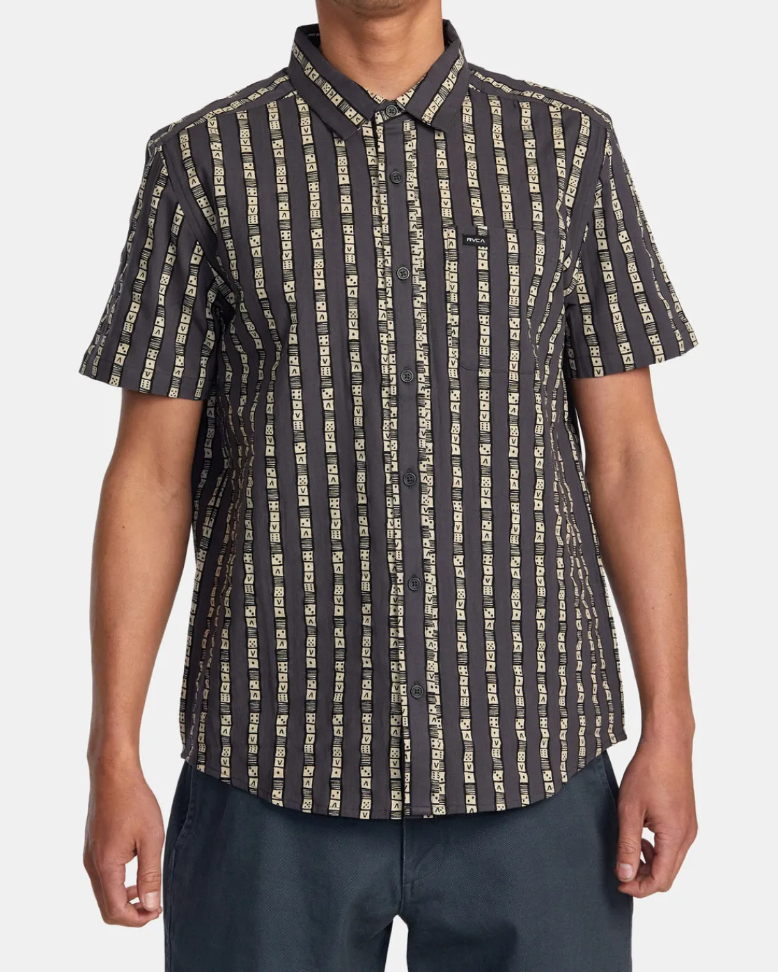 RVCA VACATIONIST SHORT SLEEVE SHIRT Black Outlet