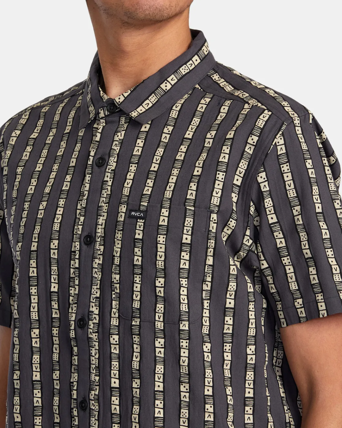 RVCA VACATIONIST SHORT SLEEVE SHIRT Black Outlet