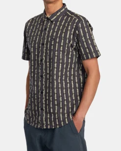RVCA VACATIONIST SHORT SLEEVE SHIRT Black Outlet