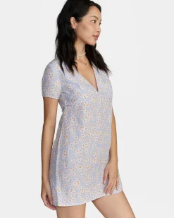 RVCA VEDA MINI DRESS Cosmic Sky Best