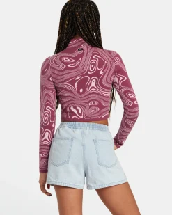 RVCA VENICE DENIM SHORTS Bleach Wash Clearance