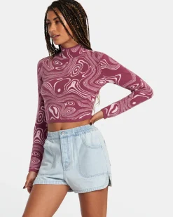 RVCA VENICE DENIM SHORTS Bleach Wash Clearance