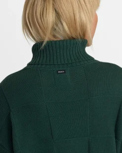 RVCA VINEYARD TURTLENECK SWEATER Pineneedle Clearance