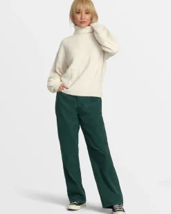 RVCA VINEYARD TURTLENECK SWEATER Oatmeal Sale