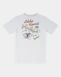 RVCA VOYAGER TEE Antique White Outlet