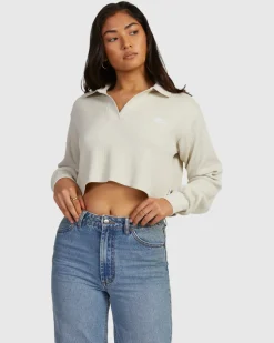 RVCA WAFFLE VTG LONG SLEEVE KNIT Bone Sale