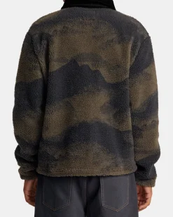 RVCA WALKER SHERPA JACKET Blue Haze Best