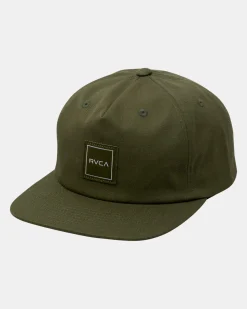RVCA WARREN SNAPBACK HAT Olive New