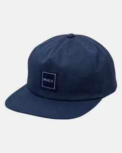 RVCA WARREN SNAPBACK HAT Navy Discount