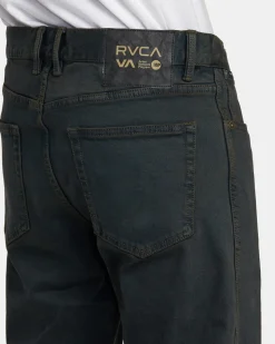 RVCA WEEKEND ANP DENIM JEANS Black Overdye Discount