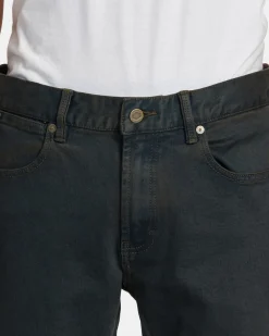 RVCA WEEKEND ANP DENIM JEANS Black Overdye Discount