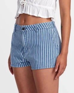 RVCA WEEKEND DENIM SHORTS Washed Indigo Best