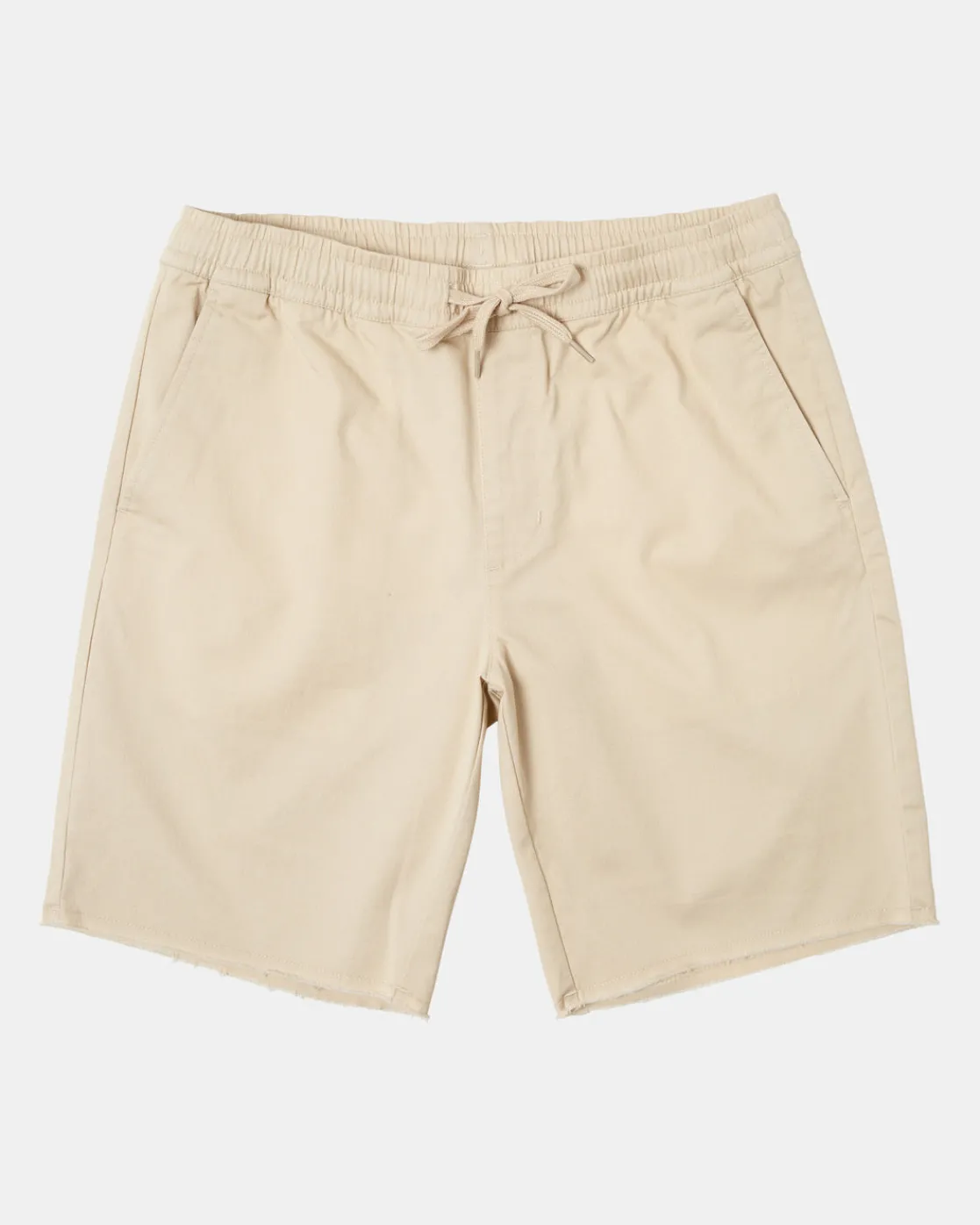 RVCA WEEKEND ELASTIC WAIST SHORTS Latte Clearance