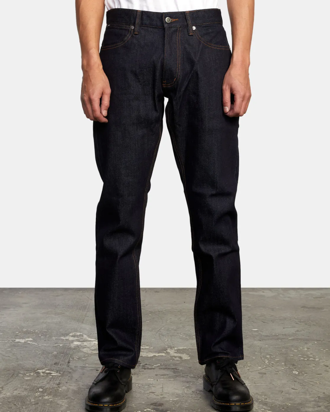 RVCA WEEKEND STRAIGHT FIT JEANS Dark Indigo Outlet