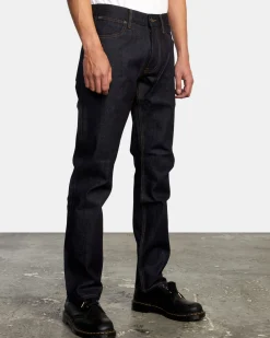 RVCA WEEKEND STRAIGHT FIT JEANS Dark Indigo Outlet