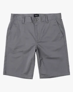 RVCA WEEKEND STRETCH 20" SHORTS Smoke Sale