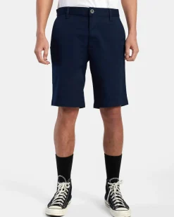 RVCA WEEKEND STRETCH 20" SHORTS Navy Marine Clearance