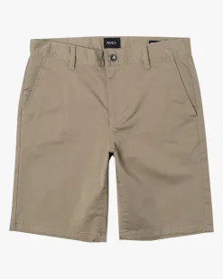 RVCA WEEKEND STRETCH 20" SHORTS Khaki Sale