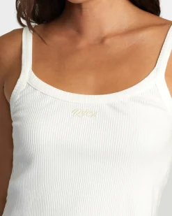 RVCA WESTSIDE CROP TOP Whisper White