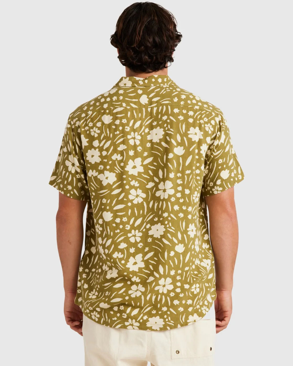 RVCA WILDFLOWER SHORT SLEEVE SHIRT Moss Sale