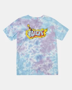 RVCA WIZARDRY TEE Purple/Blue Tie Dye New