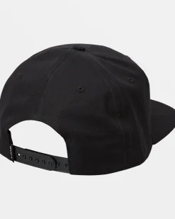 RVCA WORDMARK SNAPBACK HAT Black