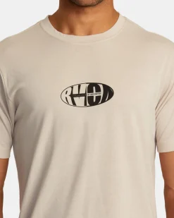 RVCA Y2 SHORT SLEEVE TEE Warm Grey Clearance