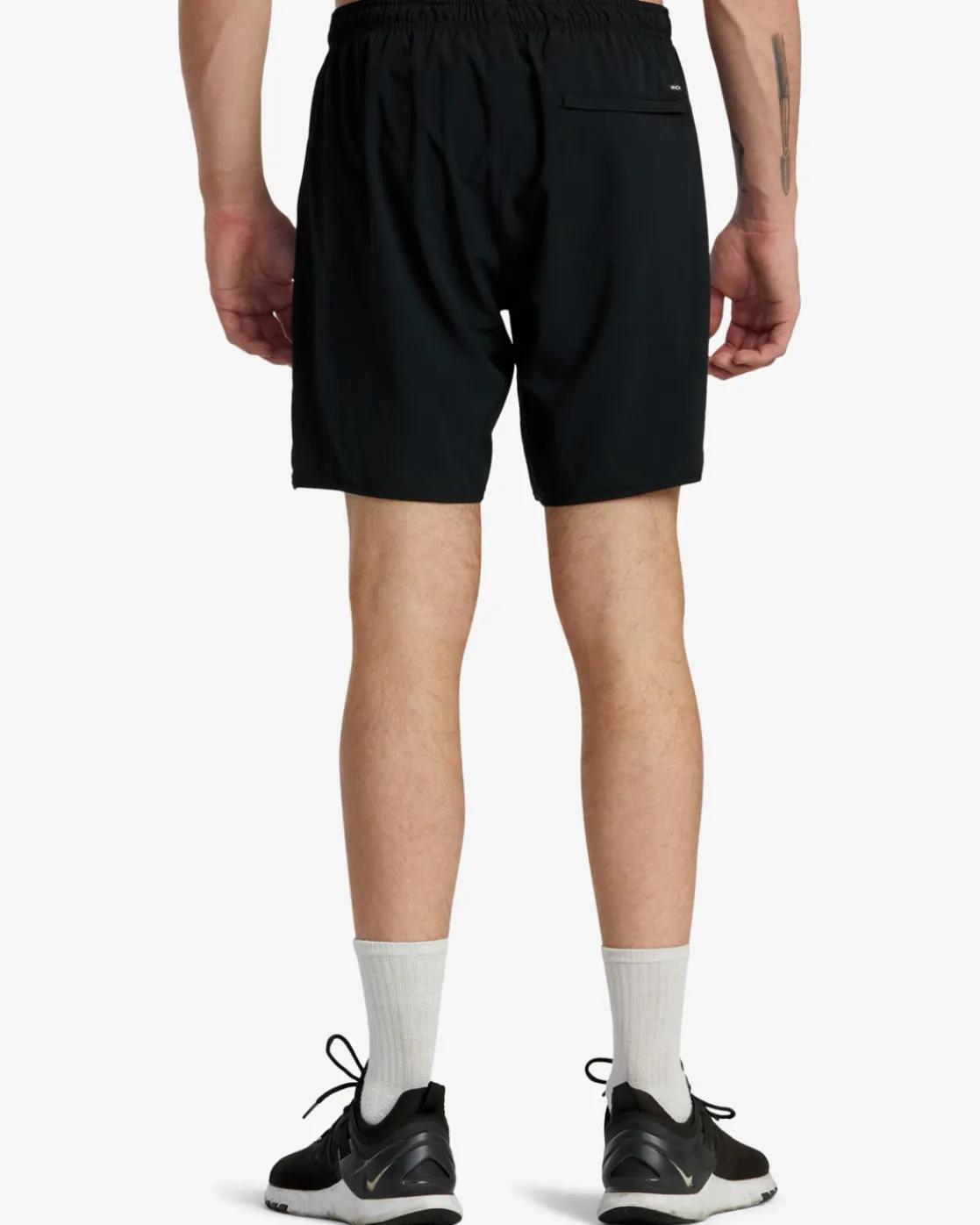 RVCA YOGGER STRETCH 17" ATHLETIC SHORTS Black Hot