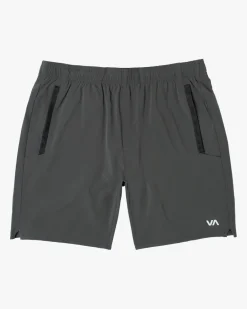 RVCA YOGGER STRETCH 17" ATHLETIC SHORTS Slate Clearance