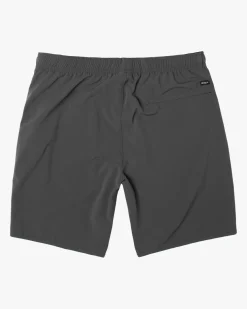 RVCA YOGGER STRETCH 17" ATHLETIC SHORTS Slate Clearance