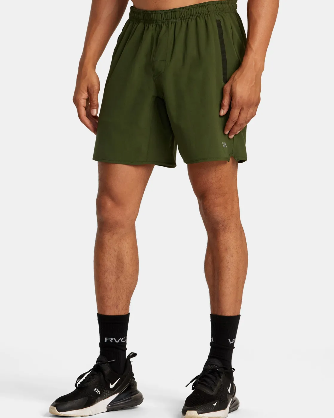 RVCA YOGGER STRETCH 17" ATHLETIC SHORTS Jungle New