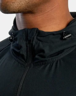 RVCA YOGGER ZIP-UP HOODED JACKET II Black Discount