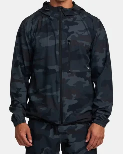 RVCA YOGGER ZIP-UP HOODED JACKET II Camo New