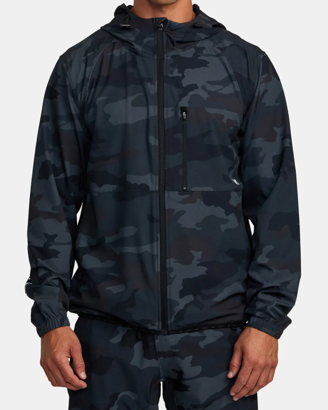RVCA YOGGER ZIP-UP HOODED JACKET II Camo New