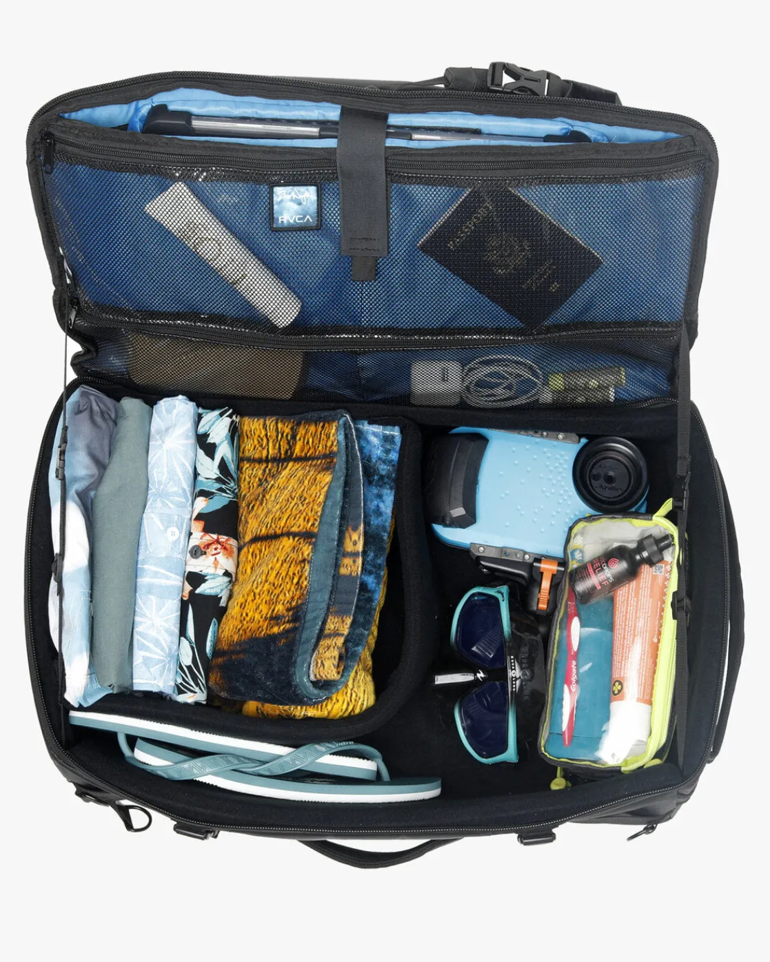 RVCA ZAK NOYLE CAMERA DUFFEL III BAG Black Outlet